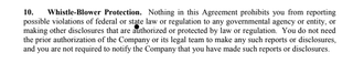Excerpt from Riot's severance agreement