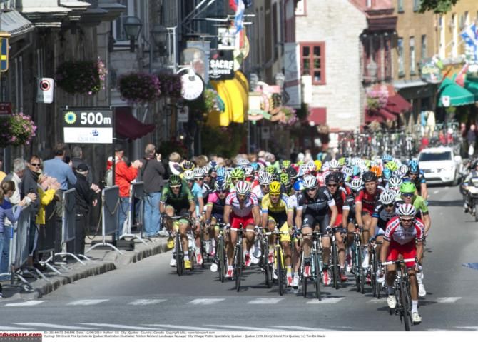 Rider make their way to the finish line during one the laps