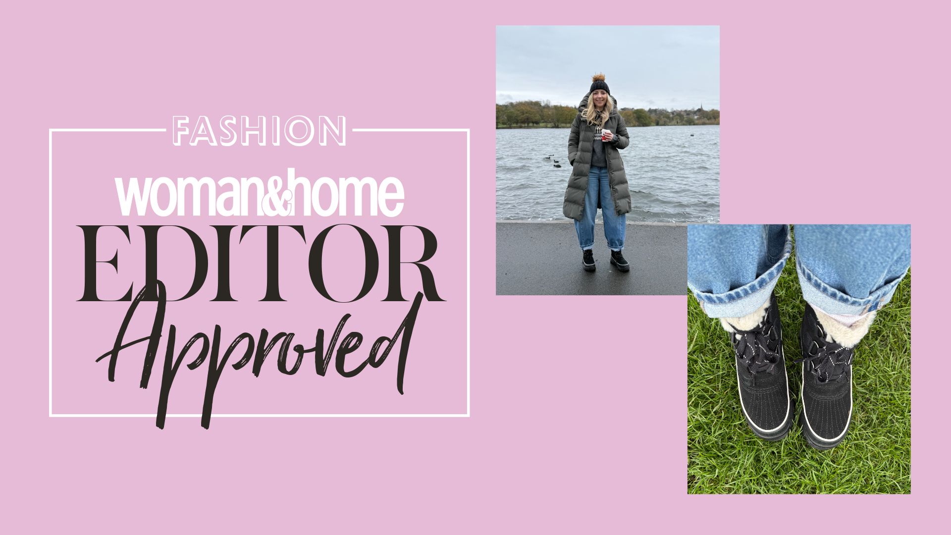 Caroline Parr wearing Sorel boots