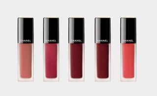 Five shades of lipsticks