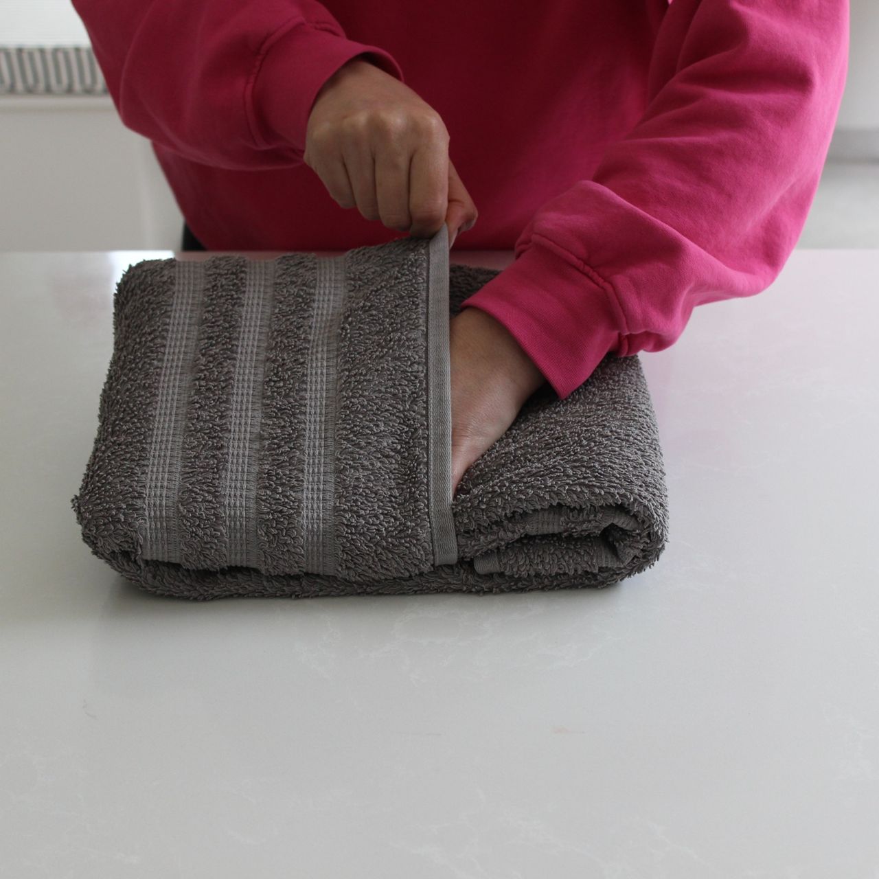 Towel folding hack