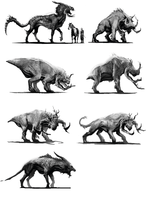 monsters sketches