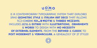 Uomo font