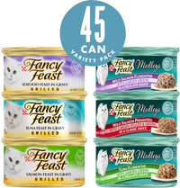 Purina Fancy Feast Wet Cat Food 45-Tin Variety Pack RRP: $44.98 | Now: $37.48 | Save: $7.50 (17%)