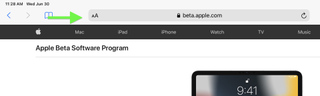 iPadOS 15 public beta 1: navigate to beta.apple.com