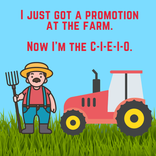 a graphic showing a farmer dad joke for kids