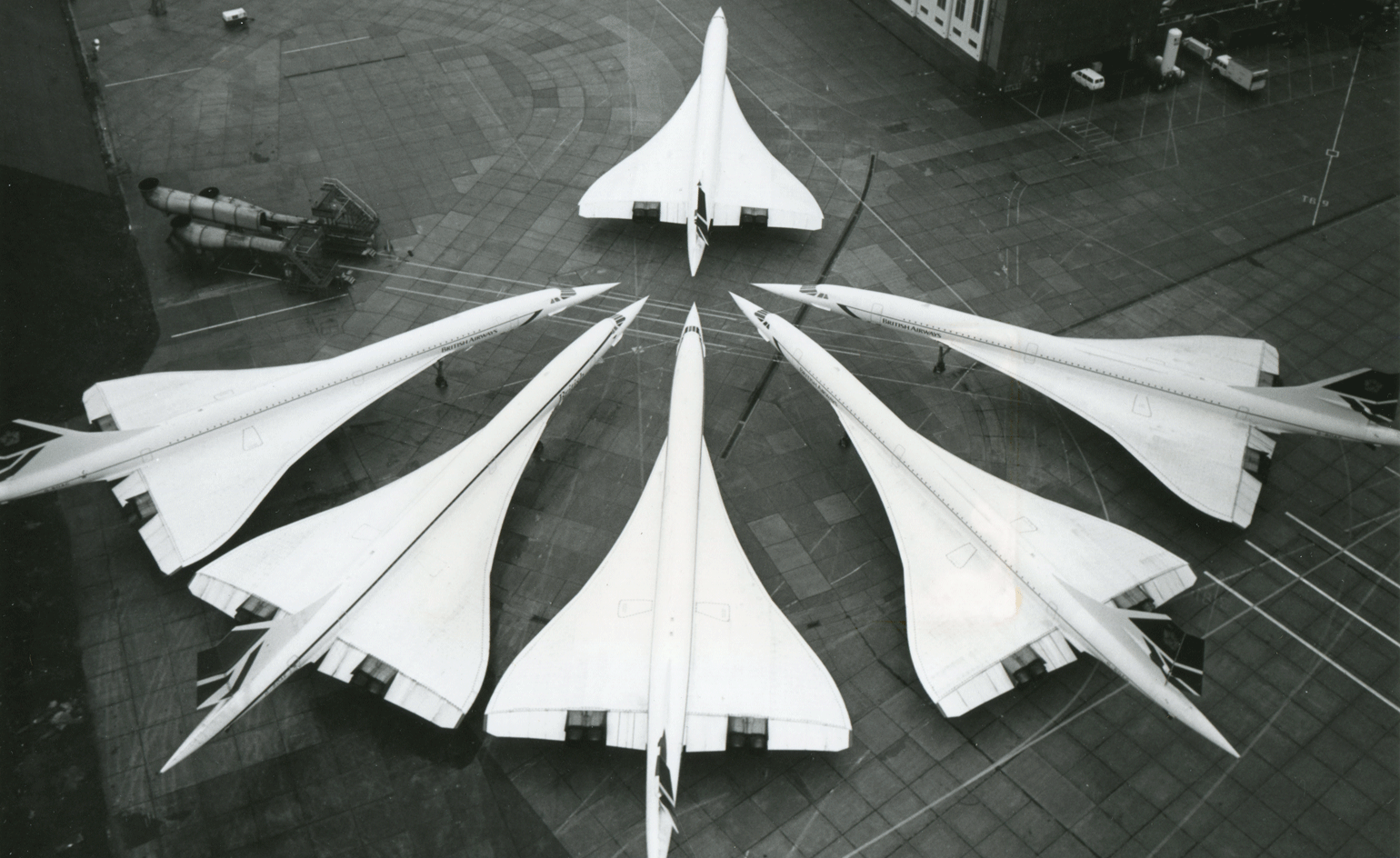Photograph of Concorde fleet