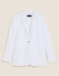 Marks &amp; Spencer Single-Breasted Linen Blazer - £59 at Marks &amp; Spencer