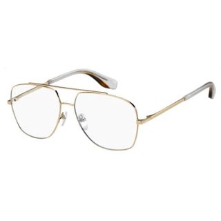 gold top bar frame glasses