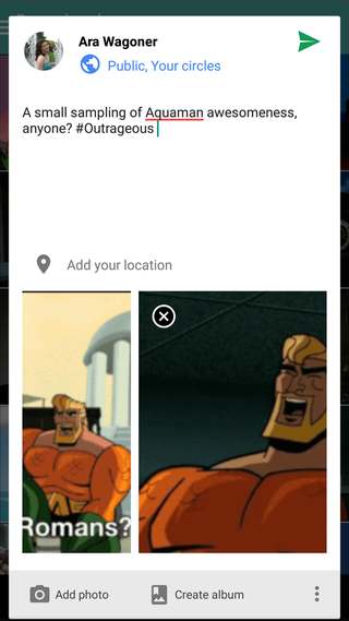 Sharing a slew of photos in G+? No problem.