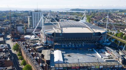 An aerial view of the Principality Stadium