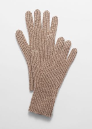 Ribbed Cashmere Gloves