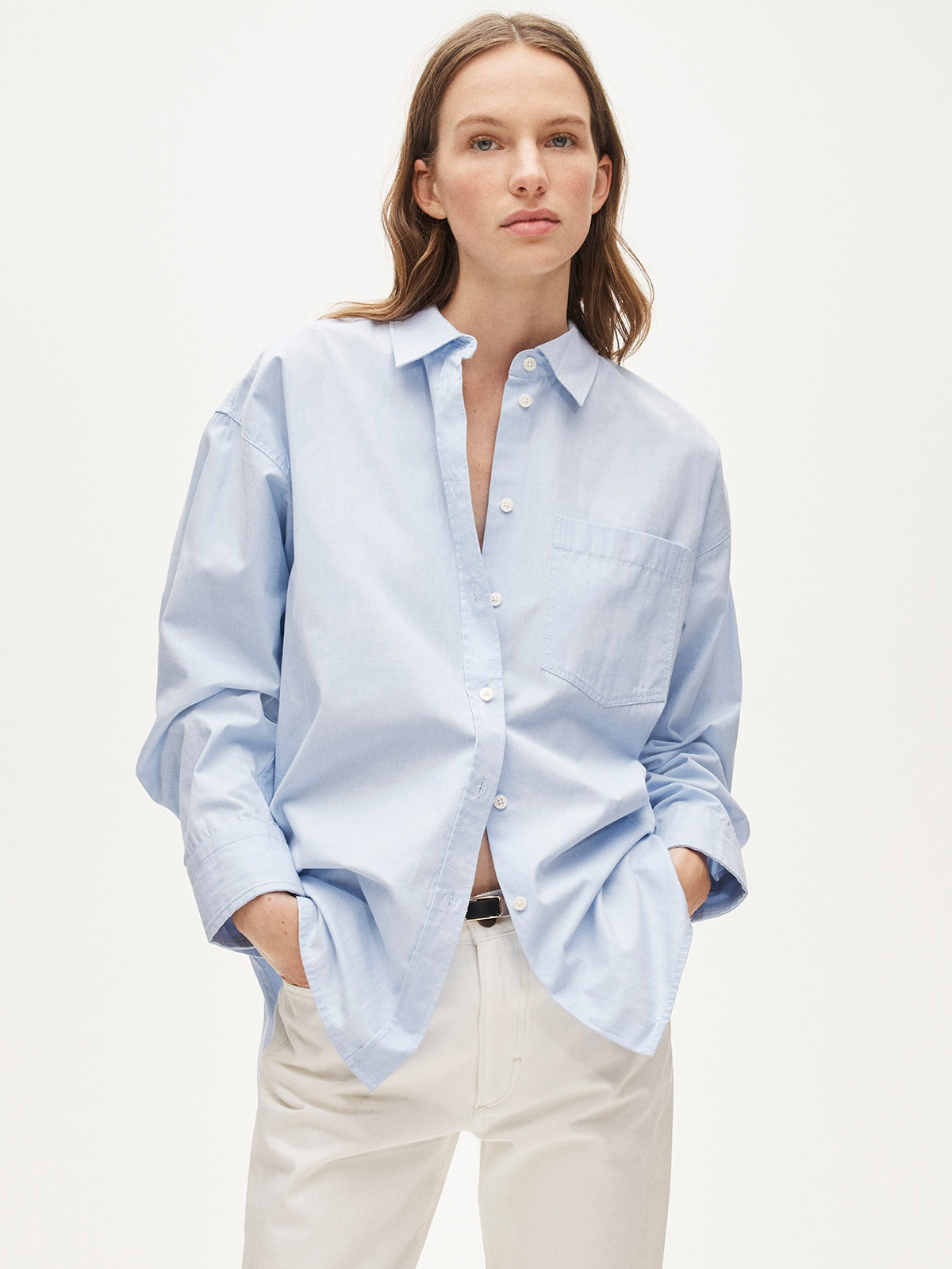 J.Crew, &amp;Eacute;tienne Oversized Button-Up Shirt in Lightweight Oxford