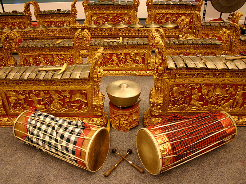 The Balinese Gamelan: try fitting one of these in your spare bedroom.