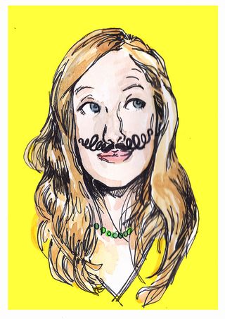Movember self portrait by Jenny Robins