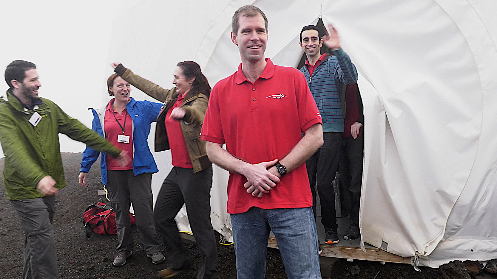 Scientists exit volcano dome after year-long Mars simulation