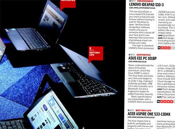 Issue 188: 3/Group Test: New Netbooks