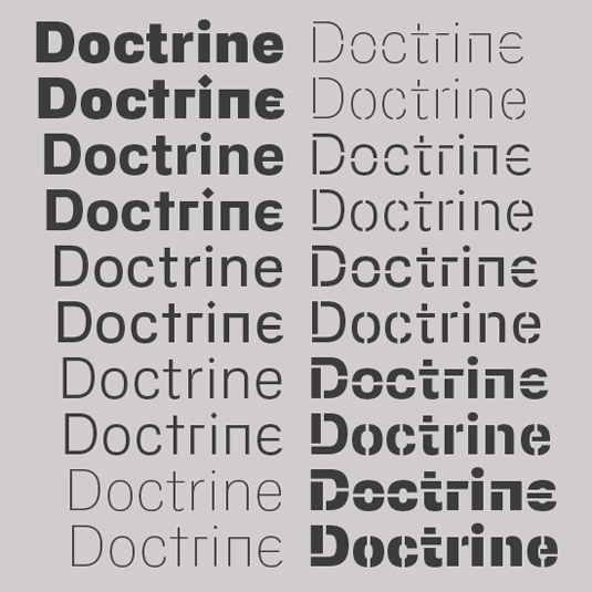 Doctrine typeface