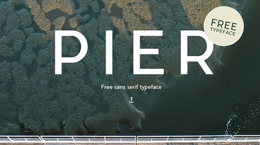 Free font: Pier