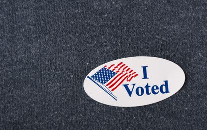 Voting sticker.