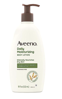 Aveeno Daily Moisturizer, Body Lotion For Dry Skin, Prebiotic Oat Fragrance Free, $10 (£8) | Amazon
