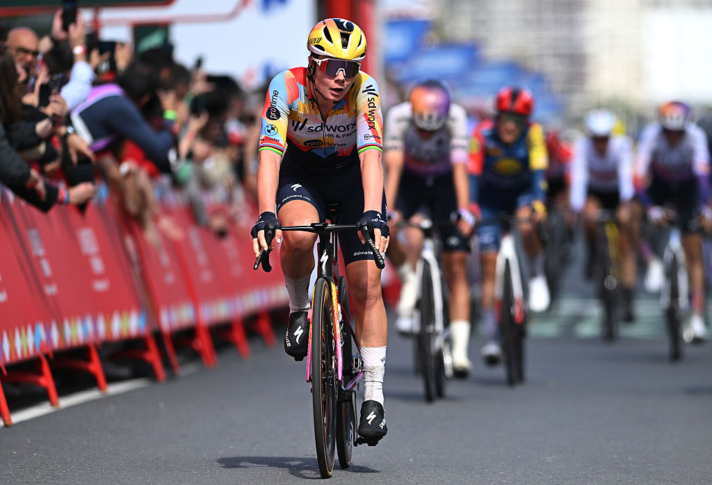 Kopecky finishes the stage