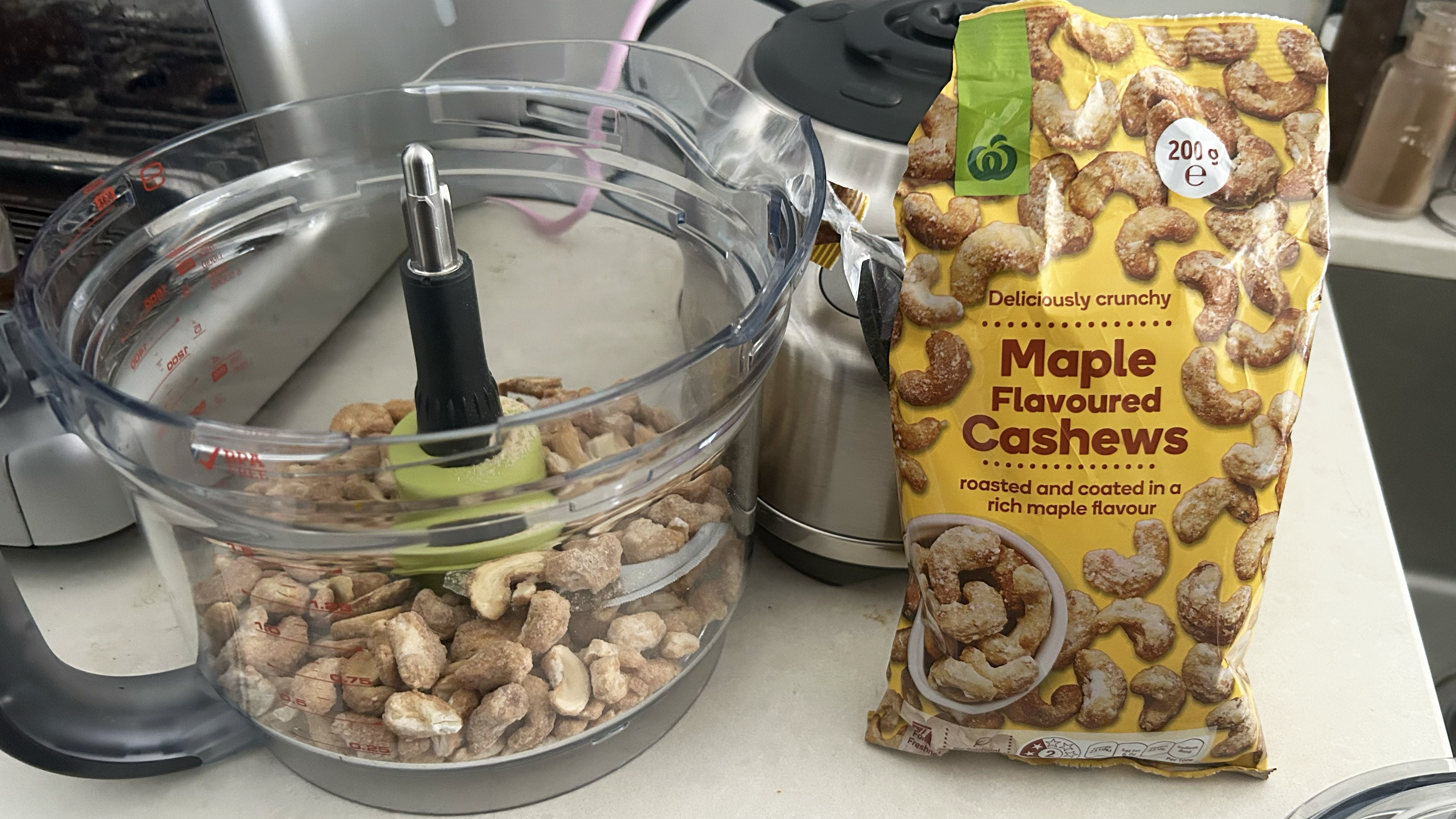 Breville Paradice 9 with maple cashew packet