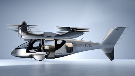 Left side view of the Vertical Aerospace Valo air taxi