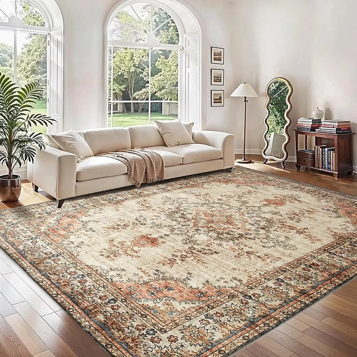 Super Soft Cashmere Rug Non Slip Luxury Large Area Living Room