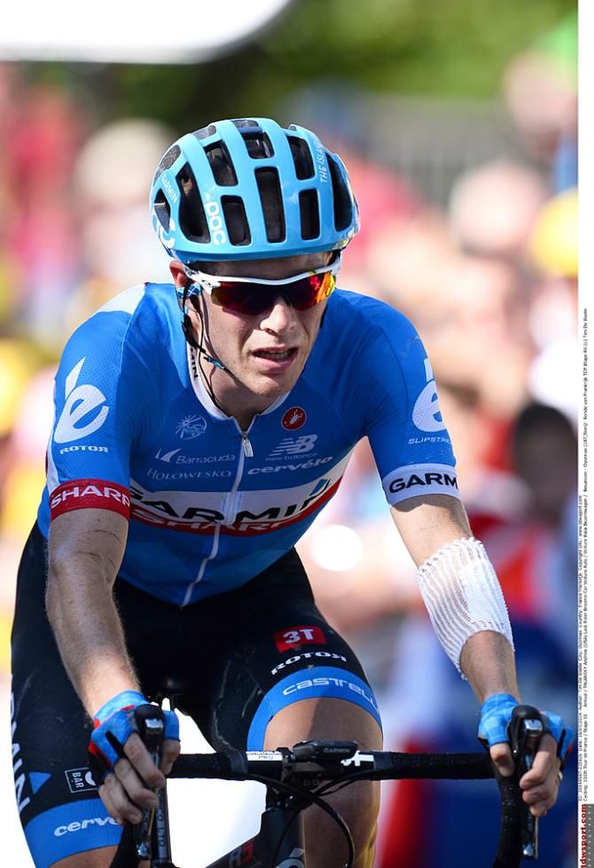 Andrew Talansky (Garmin-Sharp) suffered, but stuck with it on stage 11