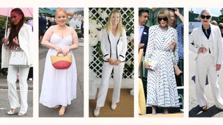 celebrities wearing white to Wimbledon