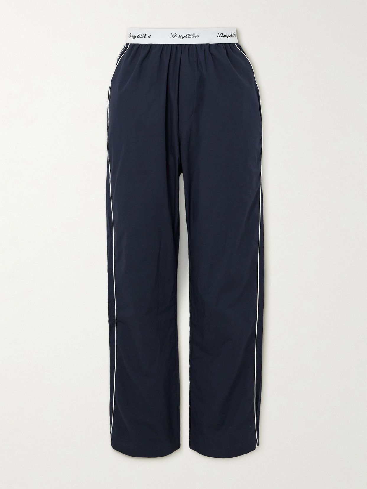 Vendome Striped Cotton-Poplin Pajama Pants