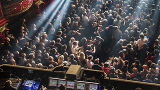 Live audience at a prog gig