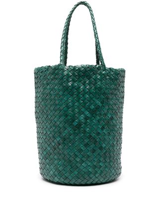 Jacky Interwoven Leather Bucket Bag