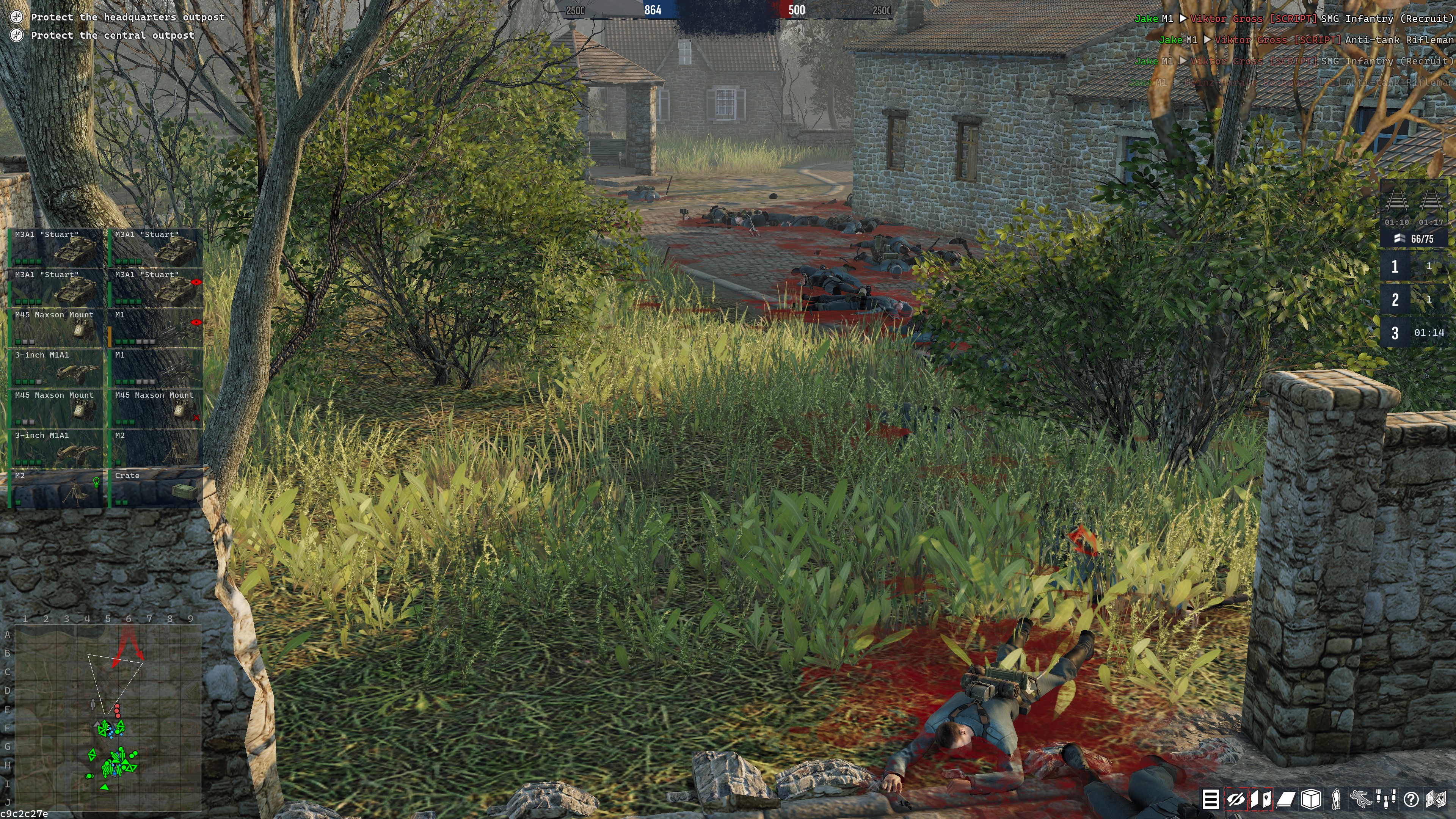 Lots of bloody corpses