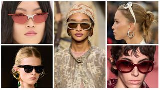 loud luxury sunglasses on the spring 2025 runways