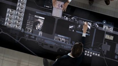 Multi-touch table (Quantum of Solace)