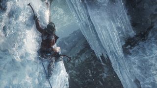 Rise of the Tomb Raider ice climb