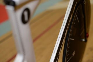 A custom paint job for Voigt's Hour Record attempt bike