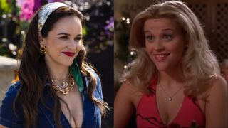 Melissa Fumero in Grosse Pointe Garden Society and Reese Witherspoon in Legally Blonde