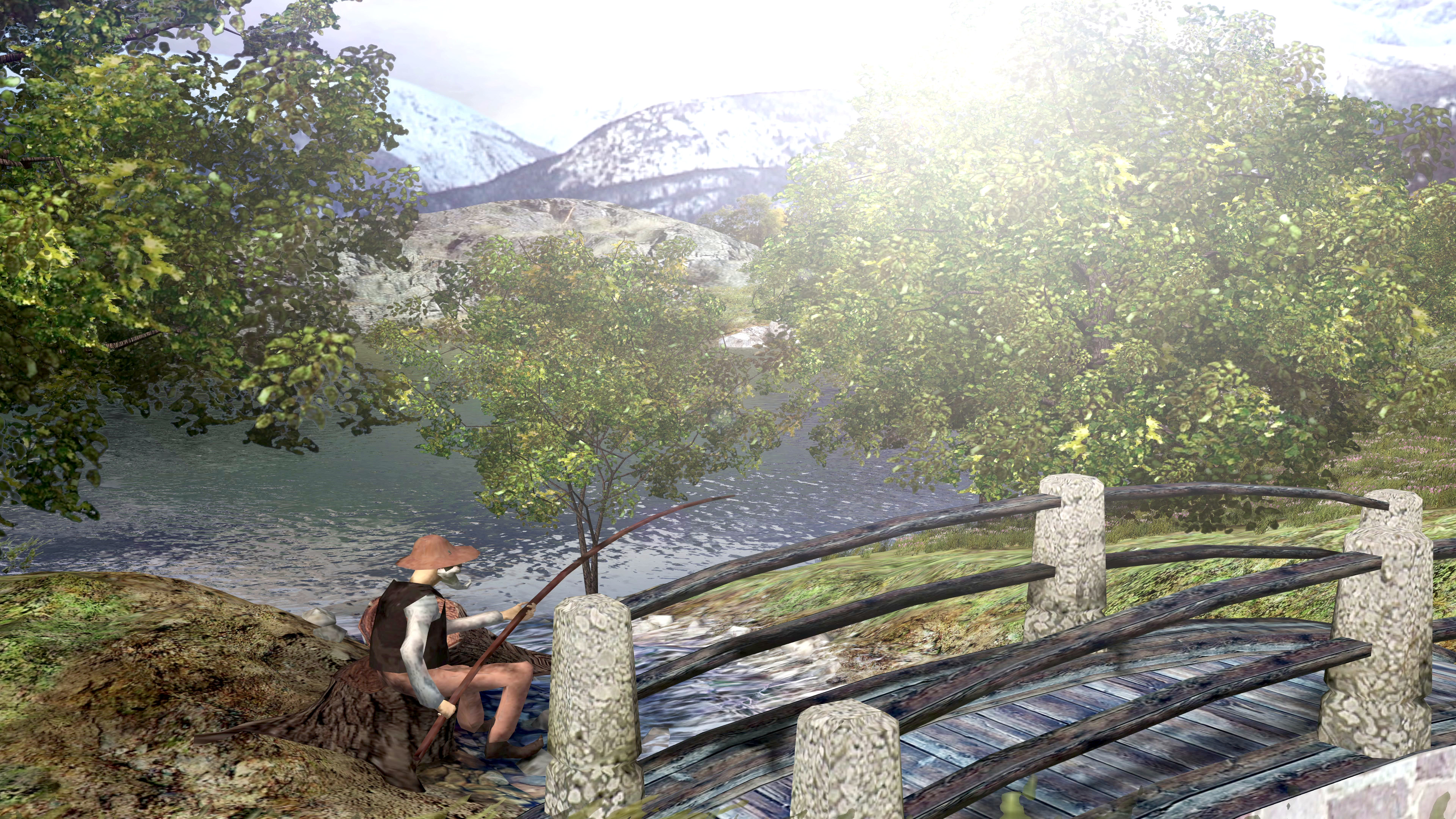 A screenshot from the fourth graphics test in 3DMark2001