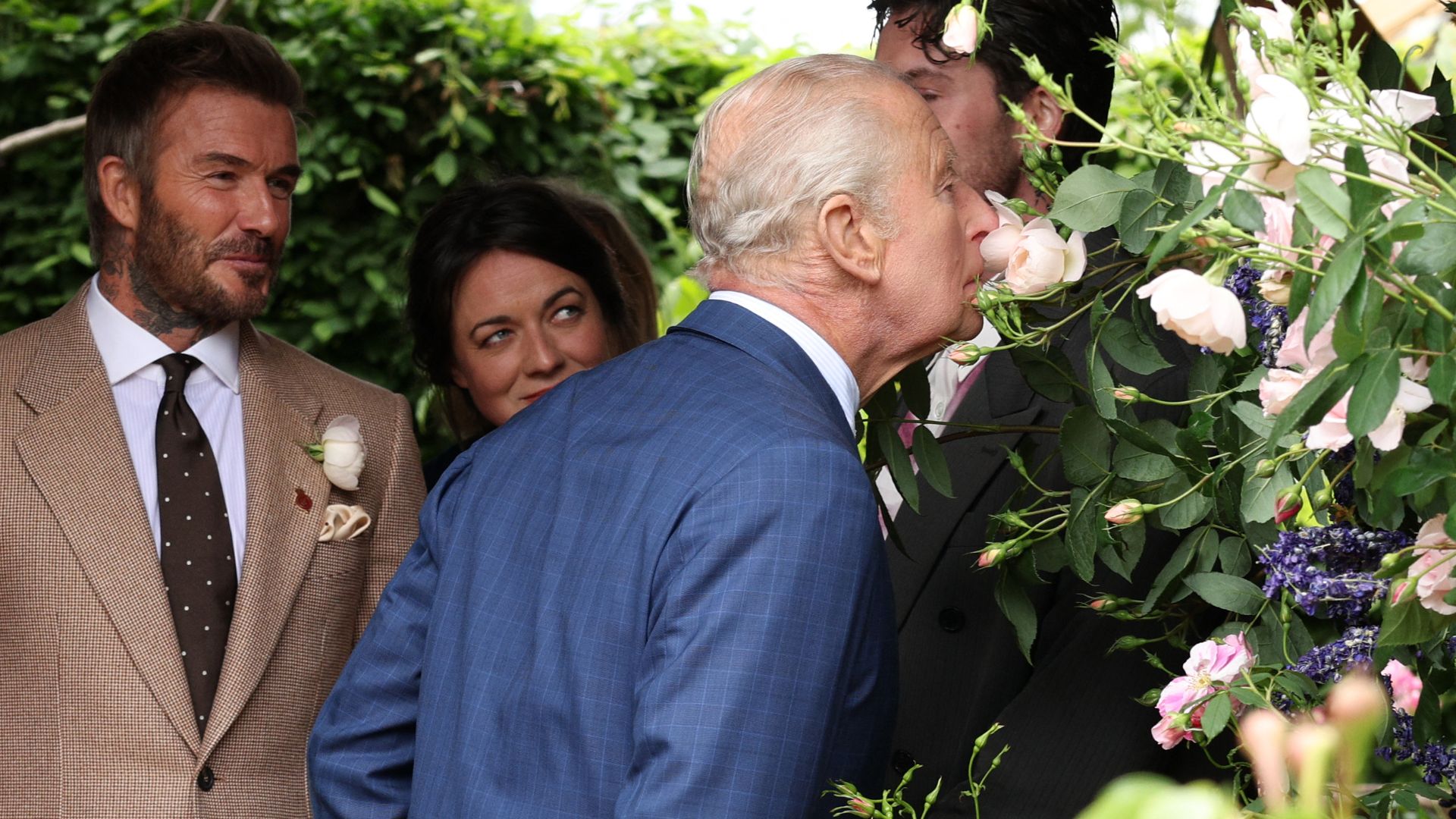 David Beckham and King Charles attend the RHS Chelsea Flower Show 2026