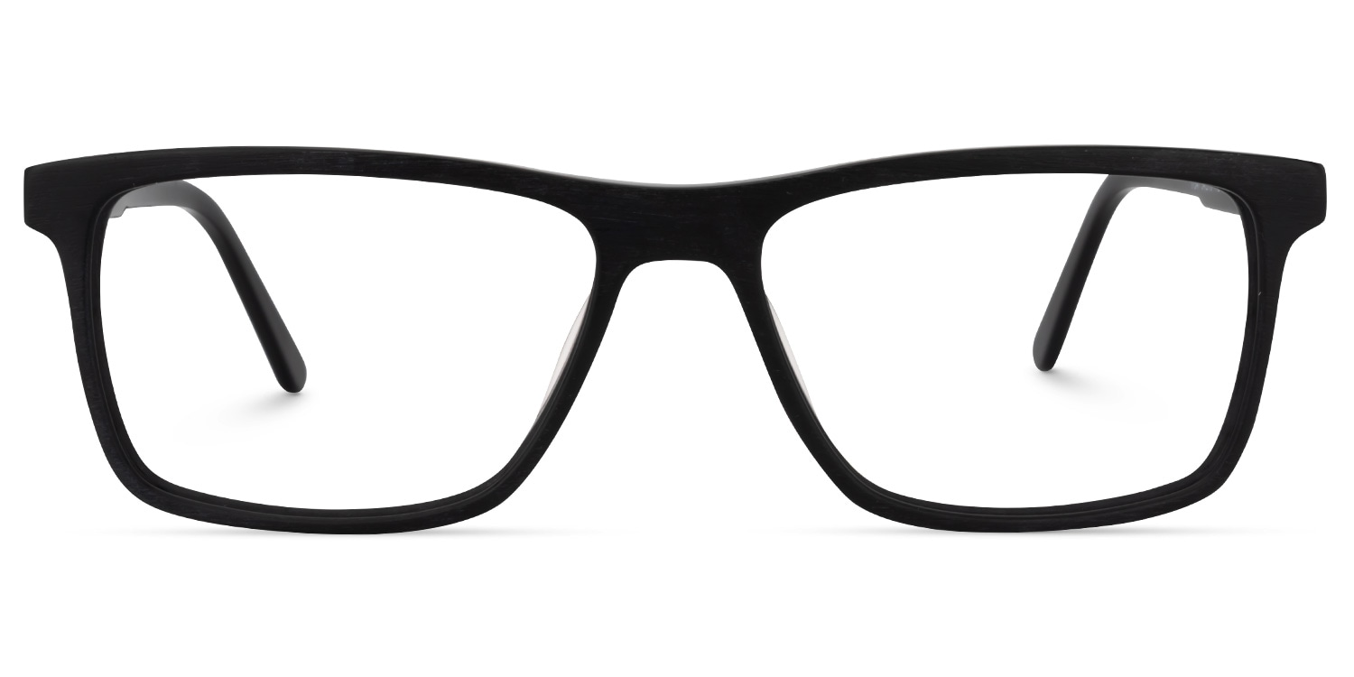 Daniel Rectangle Black Glasses | Zeelool Glasses