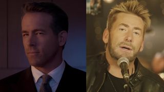 Ryan Reynolds and Chad Kroeger of Nickelback presenting Spirited's Unredeemable 