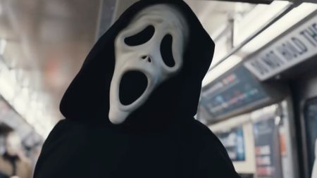 Ghostface in the train