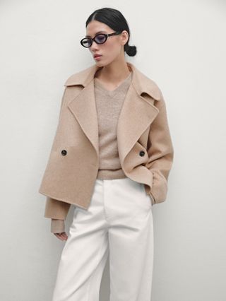 Short Wool Blend Jacket