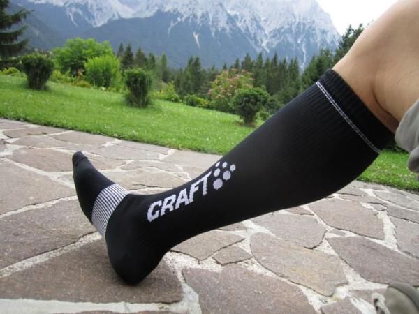 Our race packet included all sorts of schwag, including a stylish pair of Craft compression socks. Gotta keep the legs fresh!