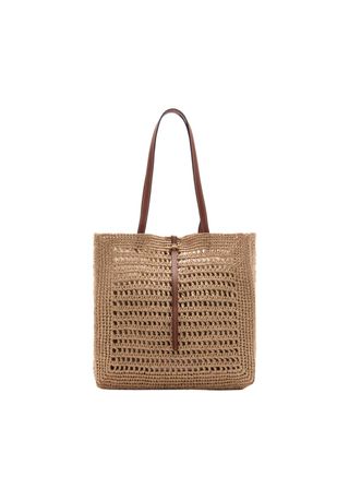 Natural Fiber Shopper Bag - Women