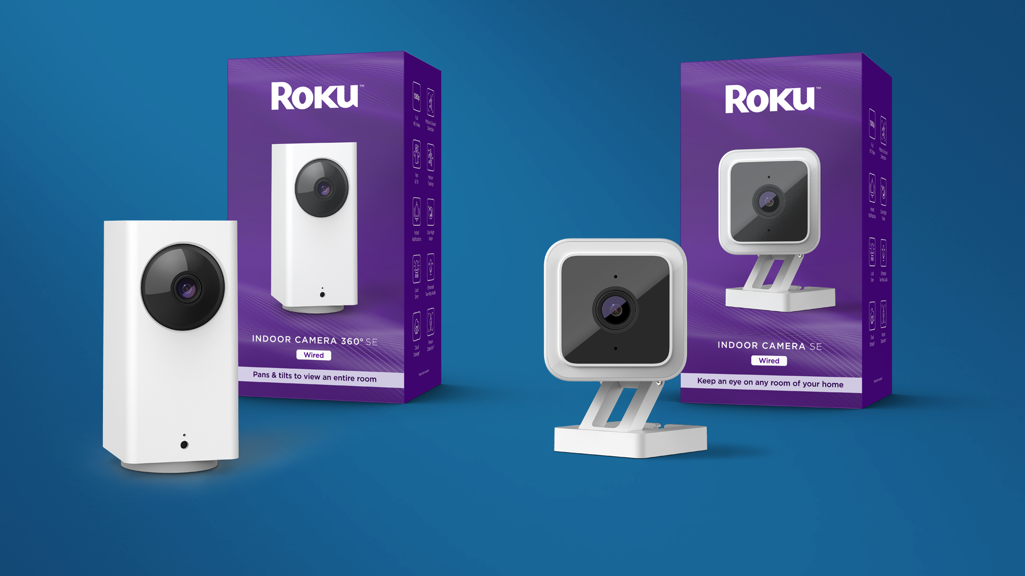 Roku indoor security cameras