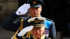 King Charles and Prince William at the State funeral of the Queen, 19 September 2022